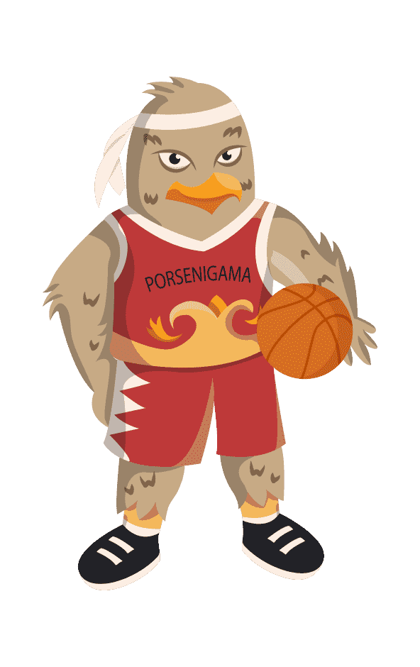 Maskot Olahraga Basket
