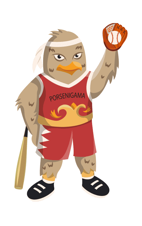 Maskot Olahraga Softball